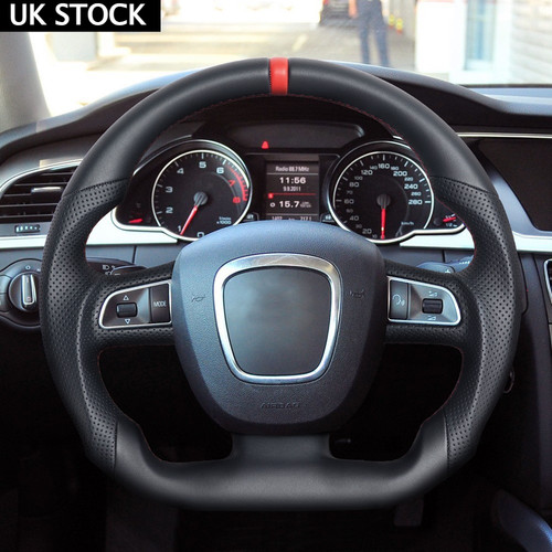 Leather flat steering - flat,