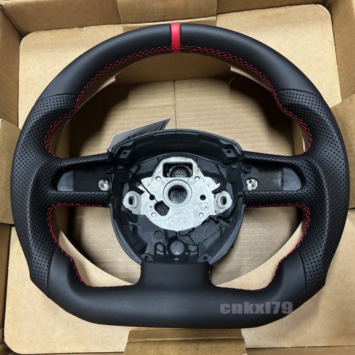 Leather flat steering - leather,