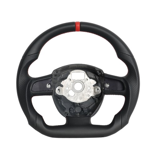 Leather flat steering wheel - flat,