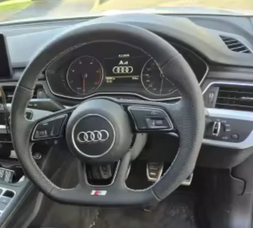 Leather flat bottom - leather, steering